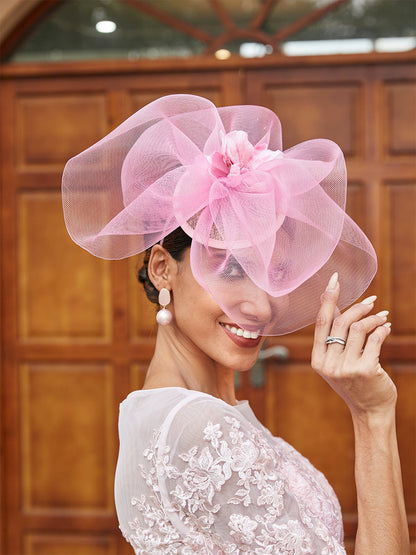 Elegante Tüll Fascinators mit Blume